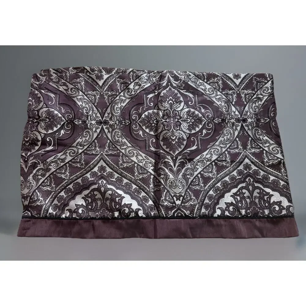 Home Expressions JCPenney Bristol Valance 54 X 17 Purple Silver (2)